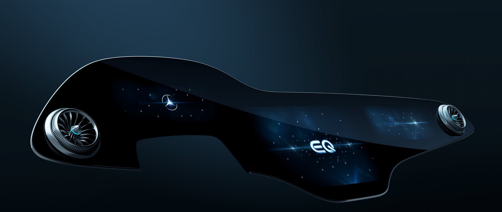 EQS с уникальным экраном MBUX Hyperscreen