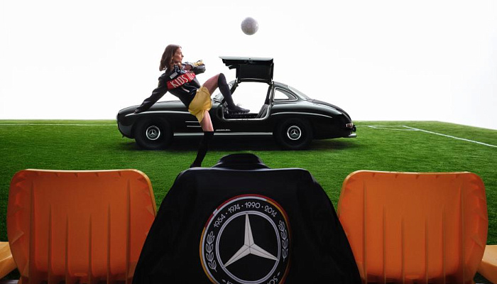 Забить, как Колм Диллан: Mercedes-Benz и KidSuper черпают вдохновение в автомобильном наследии и футбольной культуре